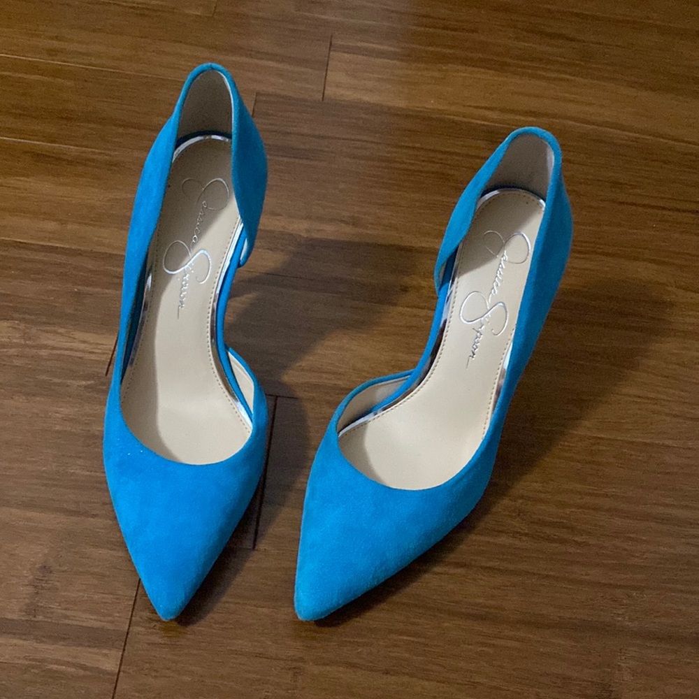 Jessica Simpson Teal heels size 7.5